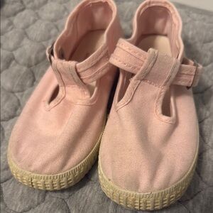 Pink Cienta T-Strap Shoes